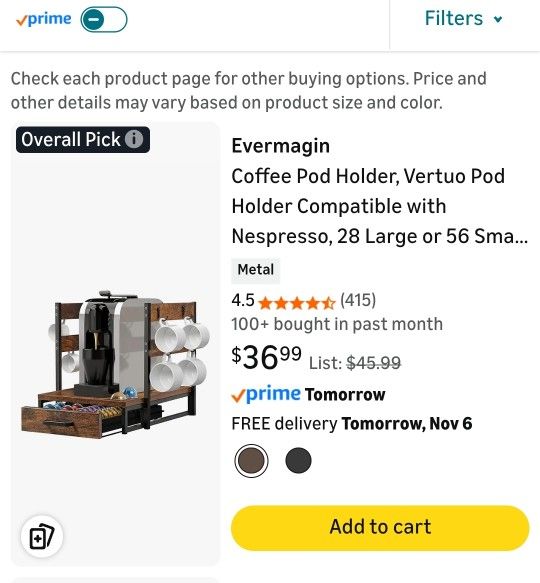 Coffee Station With Drawer