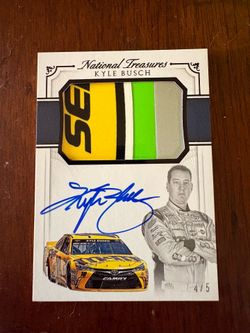 2016 National Treasures Kyle Busch Autograph Race Used Metal /5