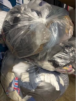 Clothing BLIND BAGS!!   Blind Bags of assorted clothing available. Approximately 50 to 70 pieces per bag.  Items in the bags will vary in size, gender
