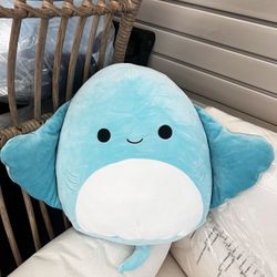 Squishmallows Original 14 inch Maggie the Teal Stingray with White Belly - Child's Ultra Soft Plush, New