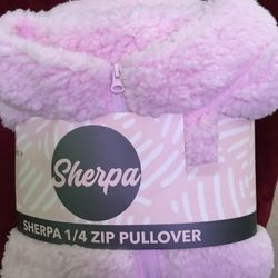 New Ladies 1/4 Pullover Sherpa Size 2x 