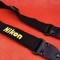 Nikon JAPAN Camera Neck Official Strap  Black (c56) 