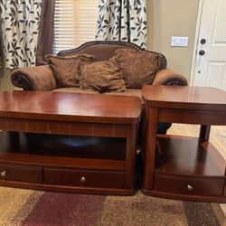 Ashley coffee table and end table