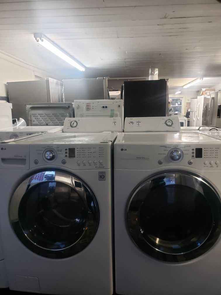 LG front load washer and dryer set