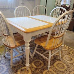 Self Storing Hidden Leaf Kitchen Table And 5 Chairs