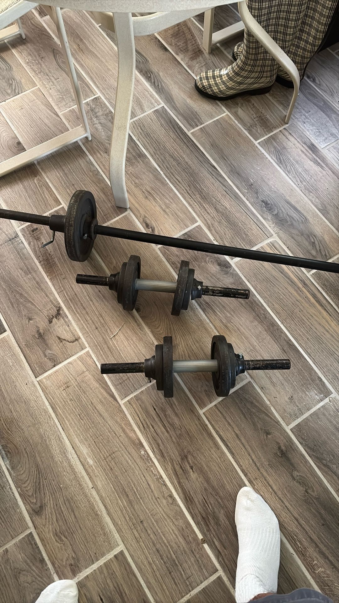 Bar Bell And Dumb Dumb Bell