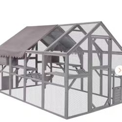 aivituvin Outdoor Cat Run : Large Cat Enclosure