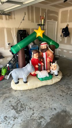 Inflatable Nativity Scene