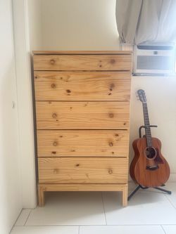 Ikea Tarva 5 Drawer Pine Dresser