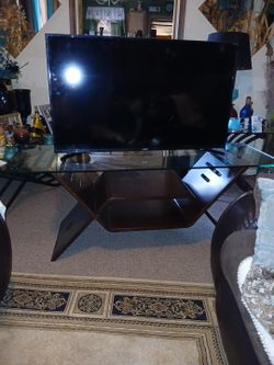 Tv And Glass Table Wood Best Offers