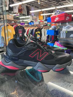 New Balance 9060 Black Fire Red