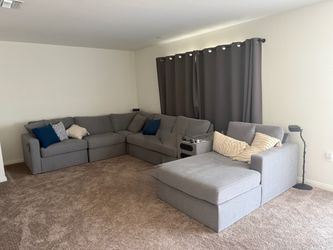 7 piece Ashley furniture sectional with bluetooth speaker