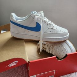 Nike Court Vision Lo White Blue Sneakers