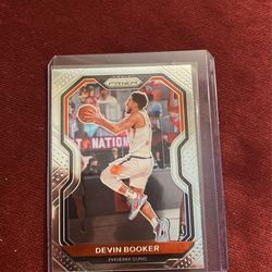 2020-21 Panini Prizm Basketball Base Card Devin Booker #214 Phoenix Suns