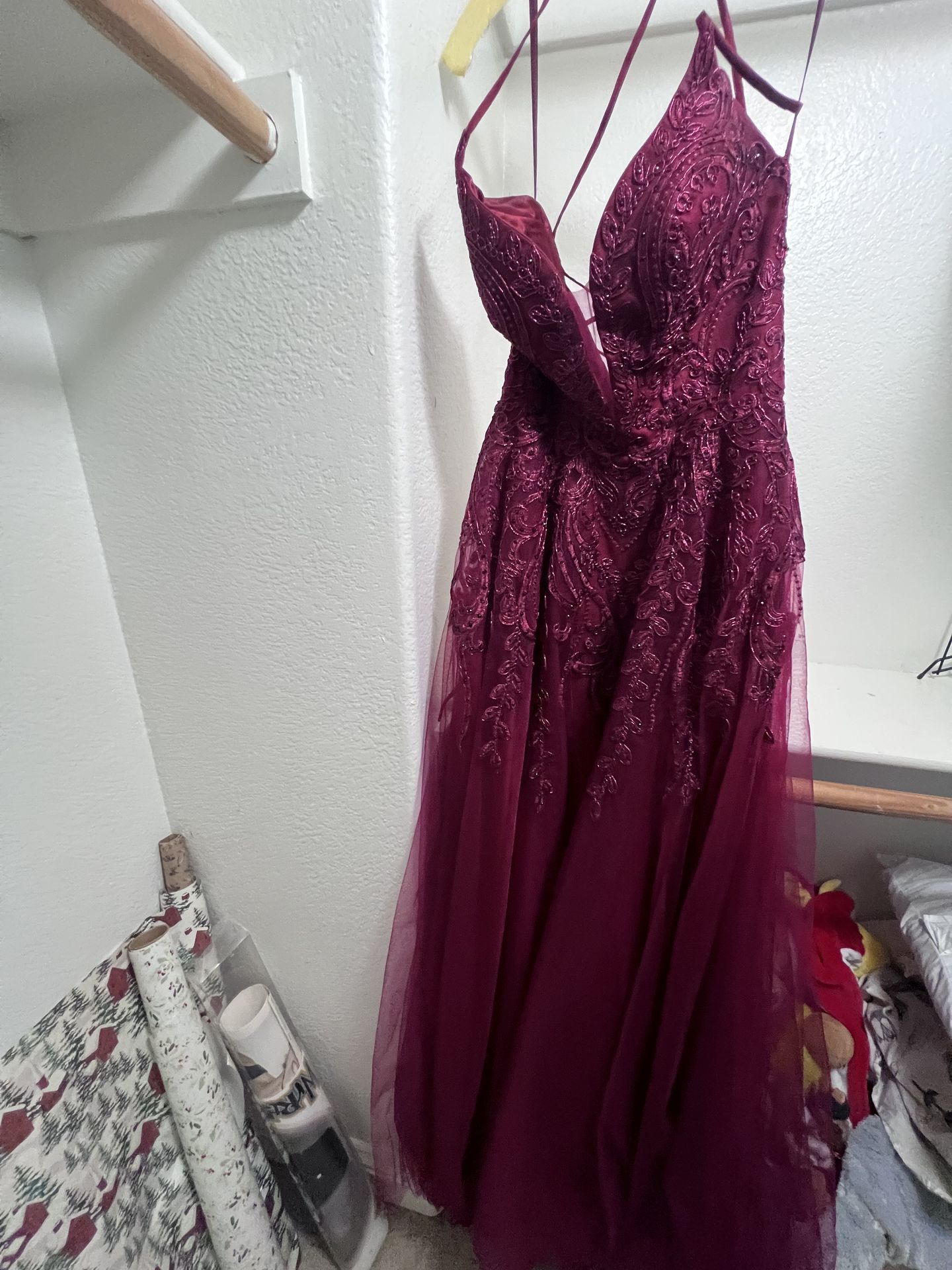 Burgundy Maxi long Dress