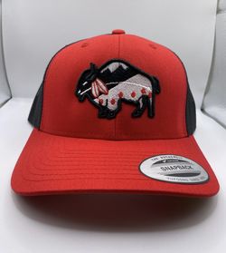 Buffalo Hat. Ranch life hats. Hooey Hats. Cachuchas. Western Hats. Rodeo. Trucker hats. Baseball hats. Football hats. Located in Hesperia by Maple & E
