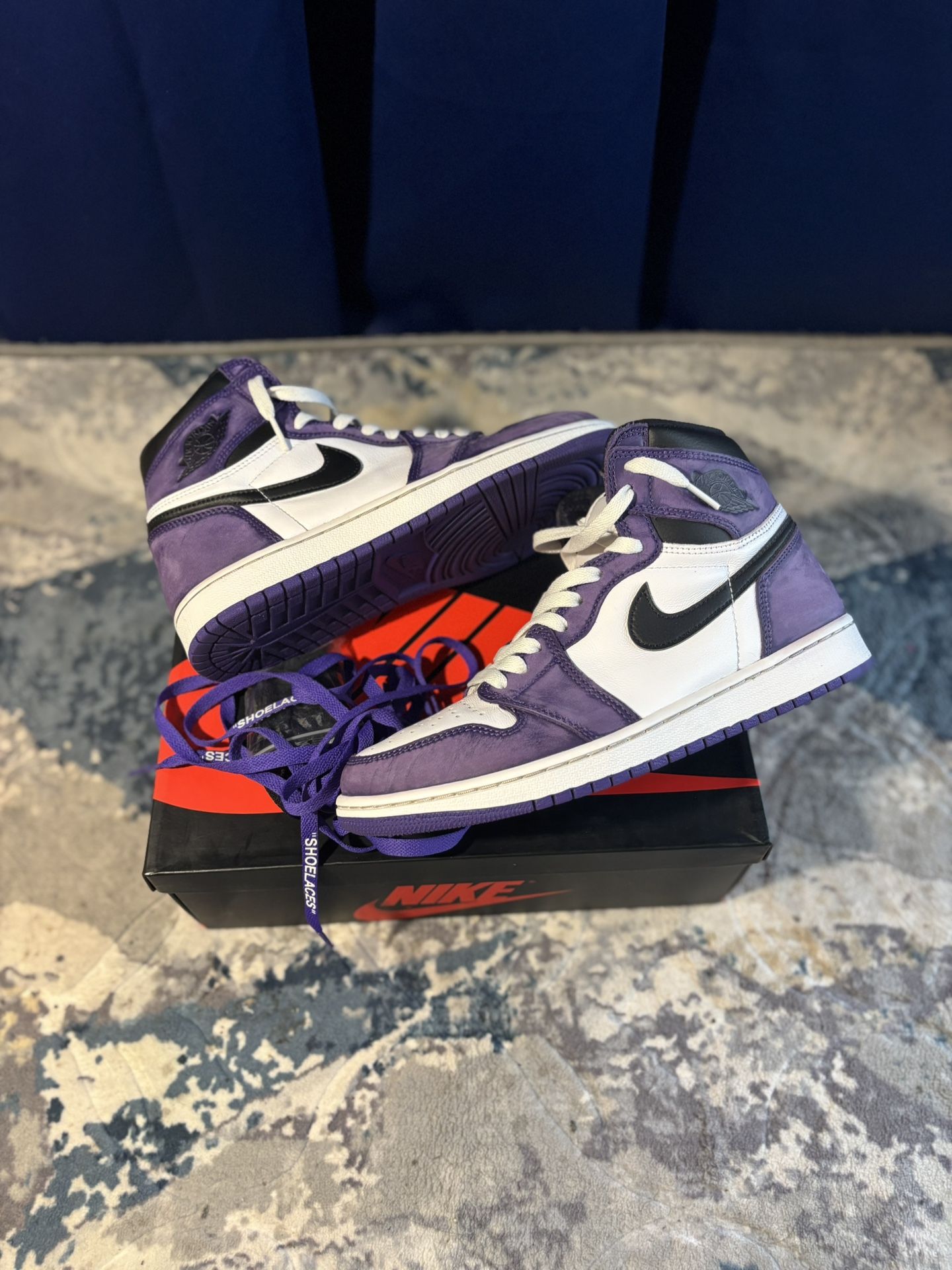 Jordan 1 Court Purple