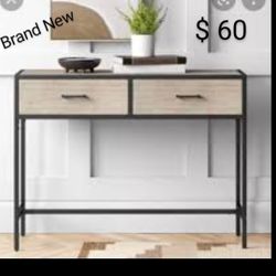 Brand New Threshold Hilltop Console Table Light Gray