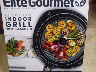 Electric Indoor Grill With Glass LID