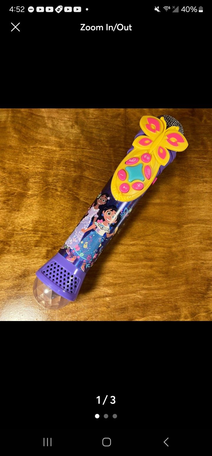 Disney Encanto Karaoke Microphone with Bluetooth Speaker