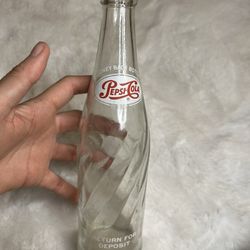 Vintage Pepsi Money Back Bottle Glass