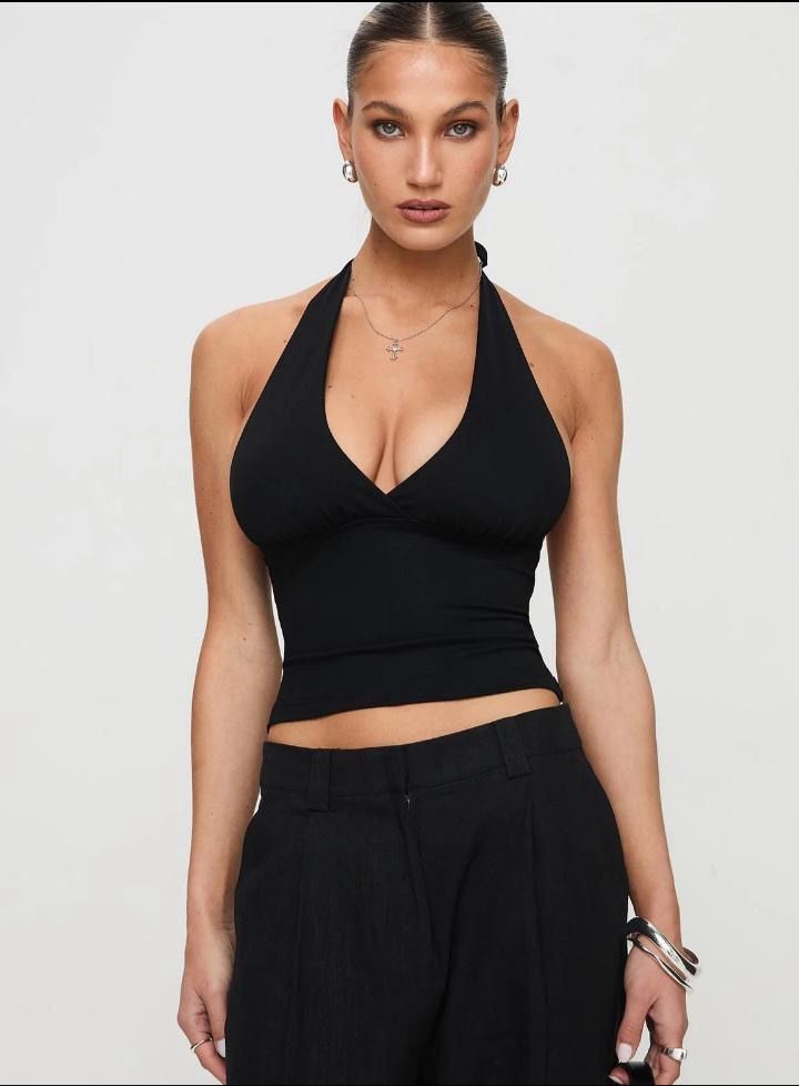 *NEW* Whimsy Halter Top Black - Us 6 , Us 8 /Black