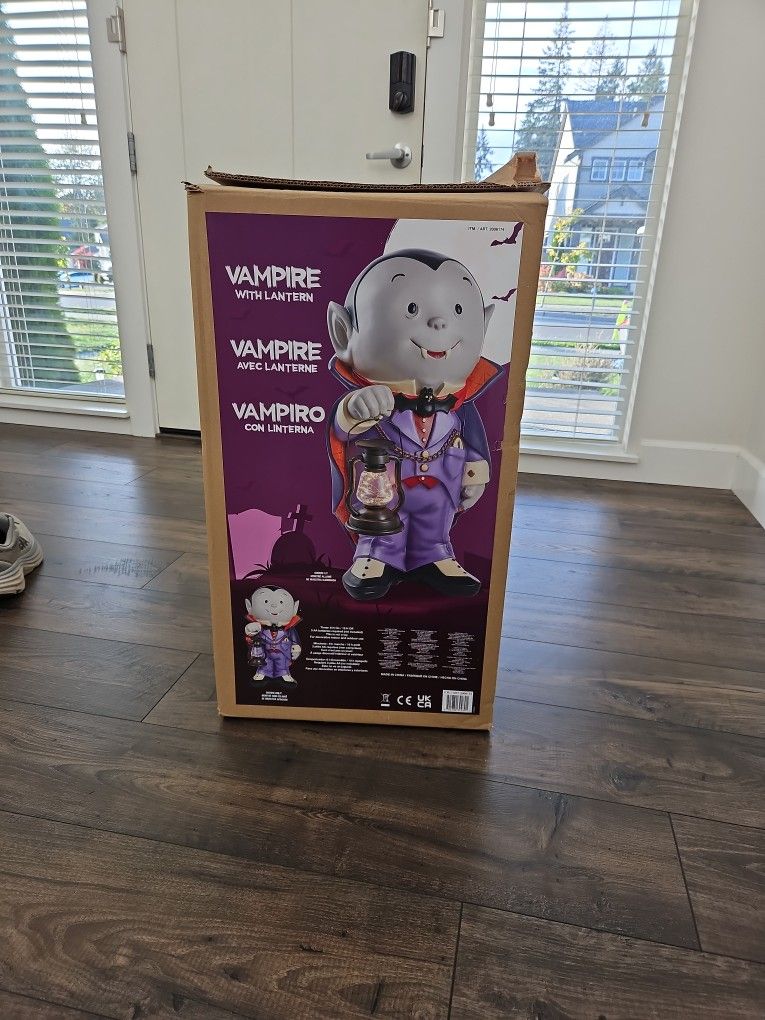 Vampire With Lantern Halloween Decoration