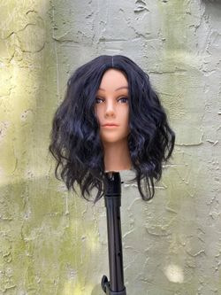Curly Black Wig Shoulder length Medium For Black Women and White Womens Wigs