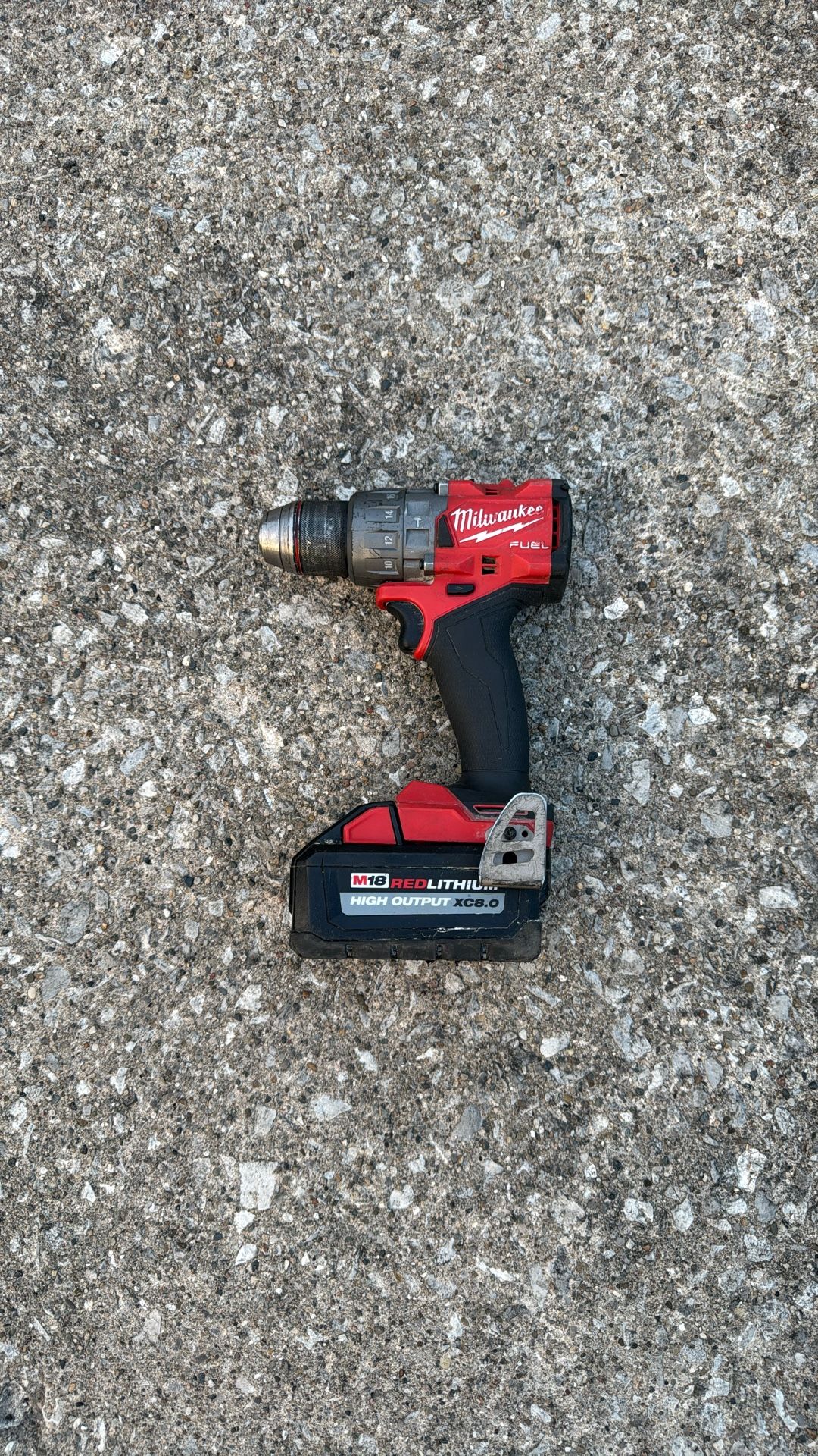 M18 FUEL 18V Lithium-Ion Brushless Cordless 1/2 in. Hammer Drill/Driver With Battery 8.0