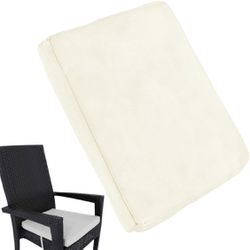 Set of 6 Patio Outdoor Chair Cushions- Beige