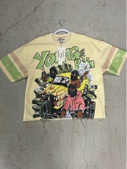 Young and Rich cropped Tee