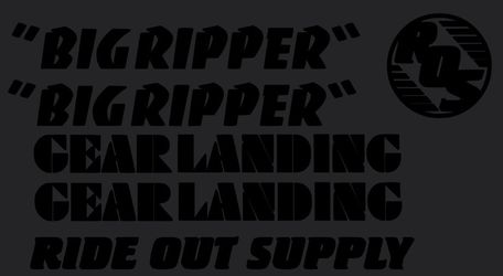 Big ripper sticker kit