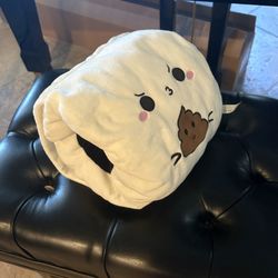 NWT~ABC Cute Toilet Paper Hand Warmer Plushy with Graphic 10 Inch