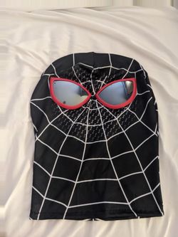 Black Spider-Man Costume Mask with Lenses