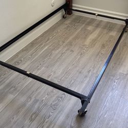 TWIN SIZE METAL FRAME BED RAILS