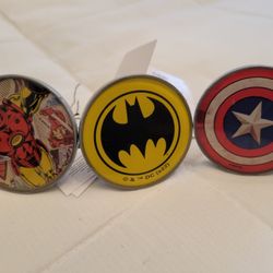 Superhero Knobs Batman Iron Man Captain America 