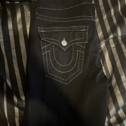 regular black trues size 34
