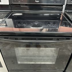 Black Glass Top Stove 