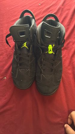 jordan 6 black nd green 6.5