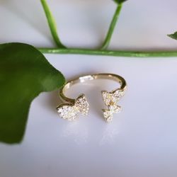 Butterfly Diamond Ring
