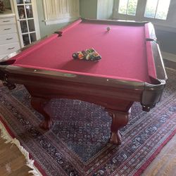 Pool Table (includes balls, racks, and cues)
