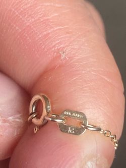 Cadenita de oro pintado y plata 925