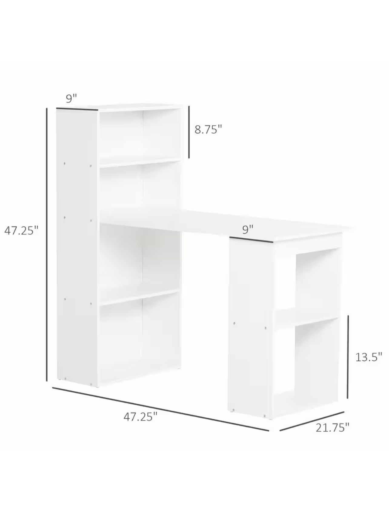 Desk with shelf’s