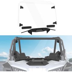 Full Windshield for Polaris RZR PRO, Vented Hard Coated Polycarbonate Front Windshield for Polaris RZR PRO XP / RZR Turbo R 2020-2024 