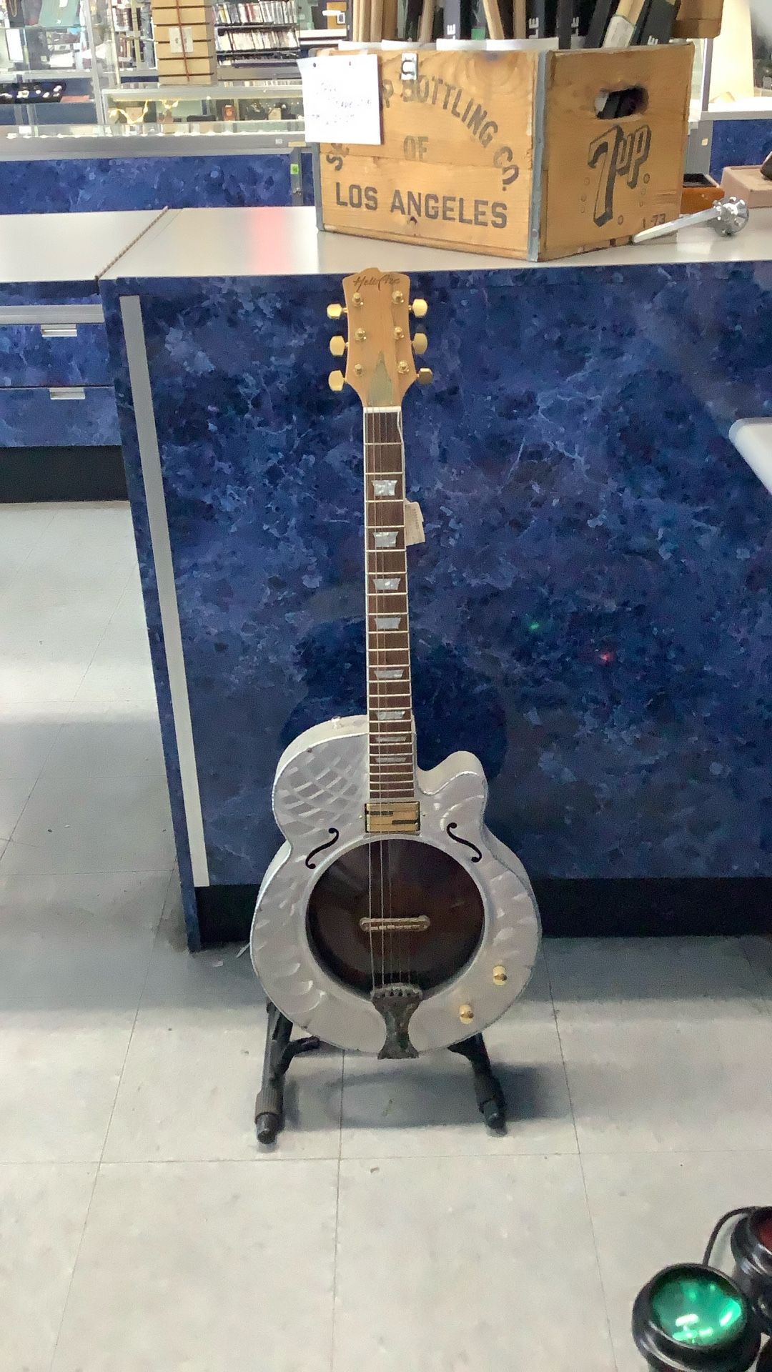 Heli Arc Red Tail Bomer Aluminum Guitar