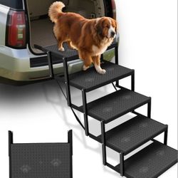 Dog Stairs for Car, Dog Steps for Car with Upgraded Load-Bearing Capacity, Dogs Stairs for Large Dogs, Pet Steps, 5 Steps