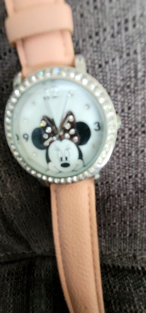 Disney Accutime Minnie Mouse Watch: Rhinestones & Pink Leather Band New Battery$50
Free shipping 