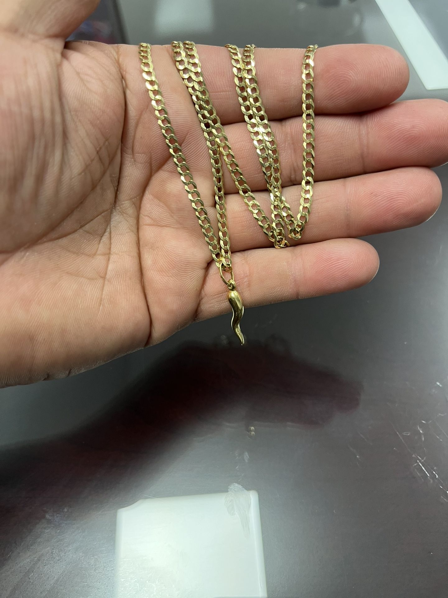 24” Cuban Link Yellow Gold Chain