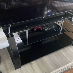 Black Glass Entertainment Center (Open to Offers)