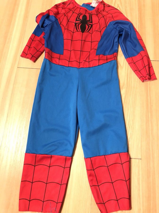 Spider man costume size 3-4 toddler